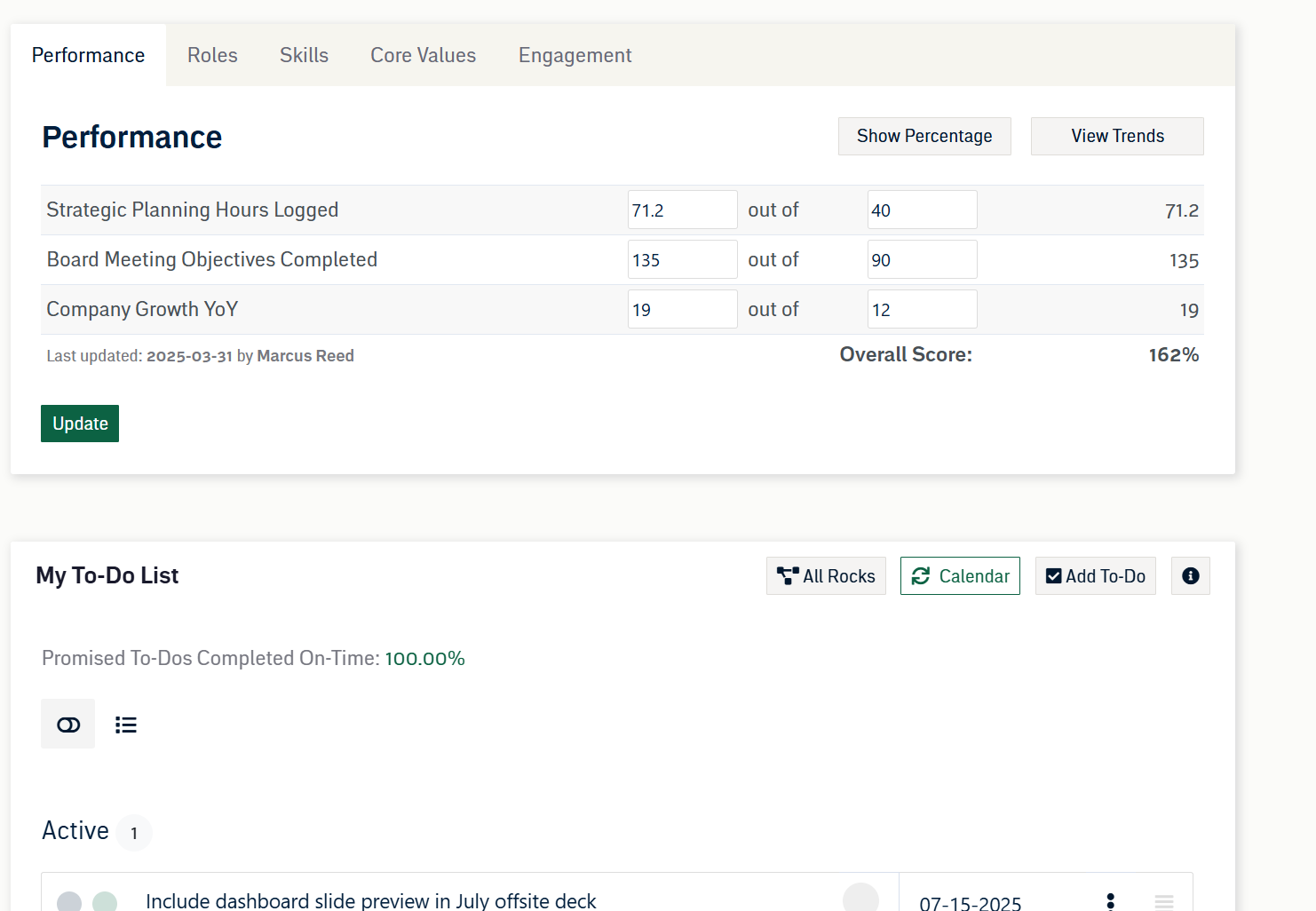 ENHANCE THE EMPLOYEE EXPERIENCE<br />
 with performance Scorings  LoopSpire.Track individual performance and access meaningful talking points for coaching conversations.